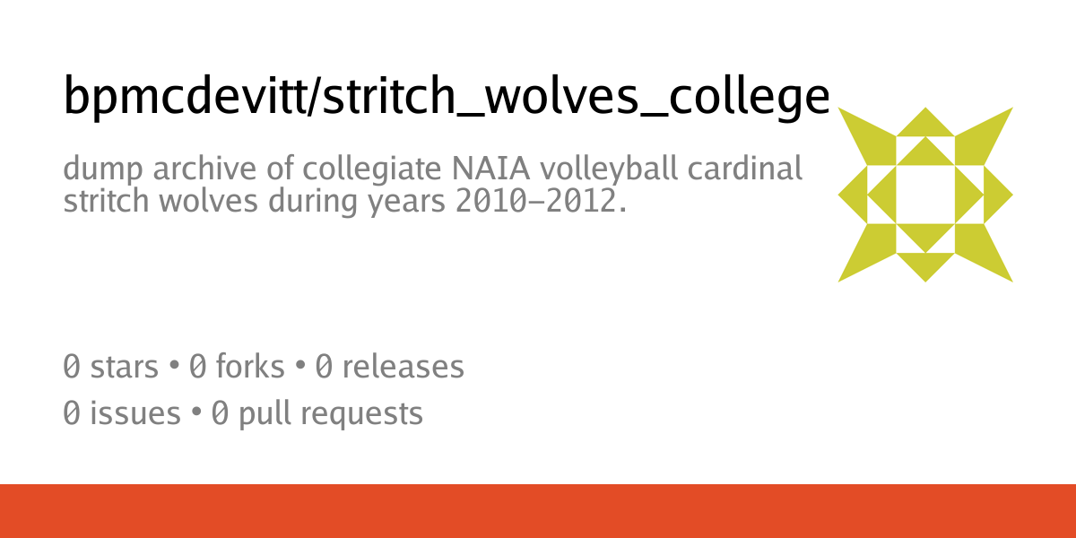 bpmcdevitt/stritch_wolves_college_stats: dump archive of collegiate ...